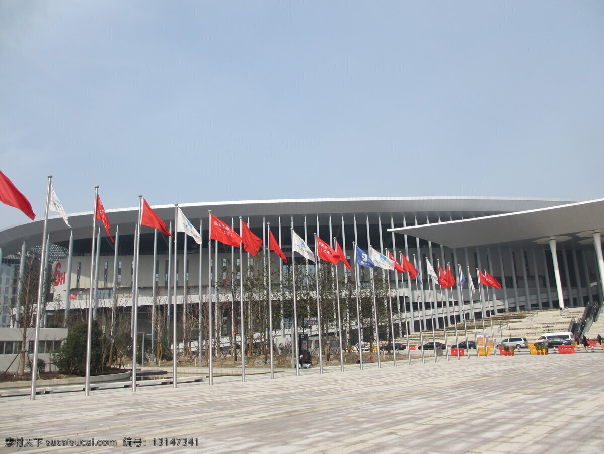 国家会展中心 虹桥会展中心 四叶草会展 展馆 展览 铝合金建筑 上海虹桥 旅游摄影 国内旅游