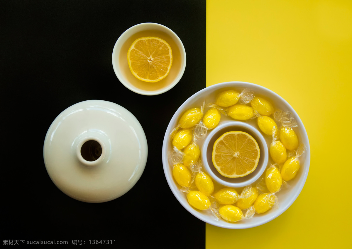 柠檬糖 柠檬 柠檬水果 柠檬水 饮料 水果摄影 生物世界 水果