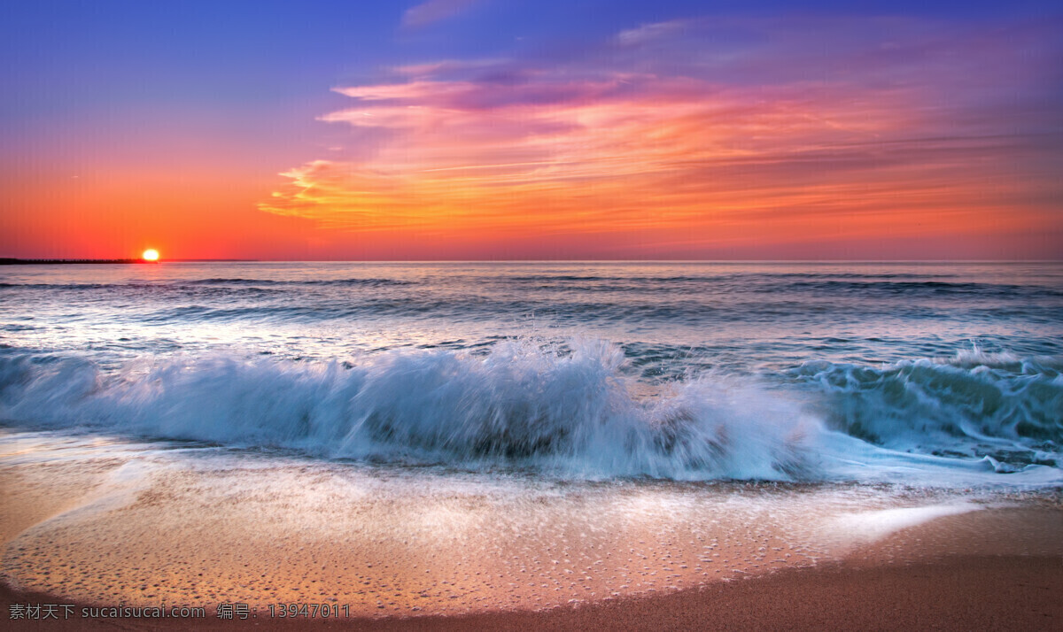 唯美 沙滩 黄昏 景色 海洋 日落 美景 天空 海滩 夕阳 夕阳下的海滩 唯美沙滩 海浪 浪花 石头 晚霞 绚丽天空 蓝色