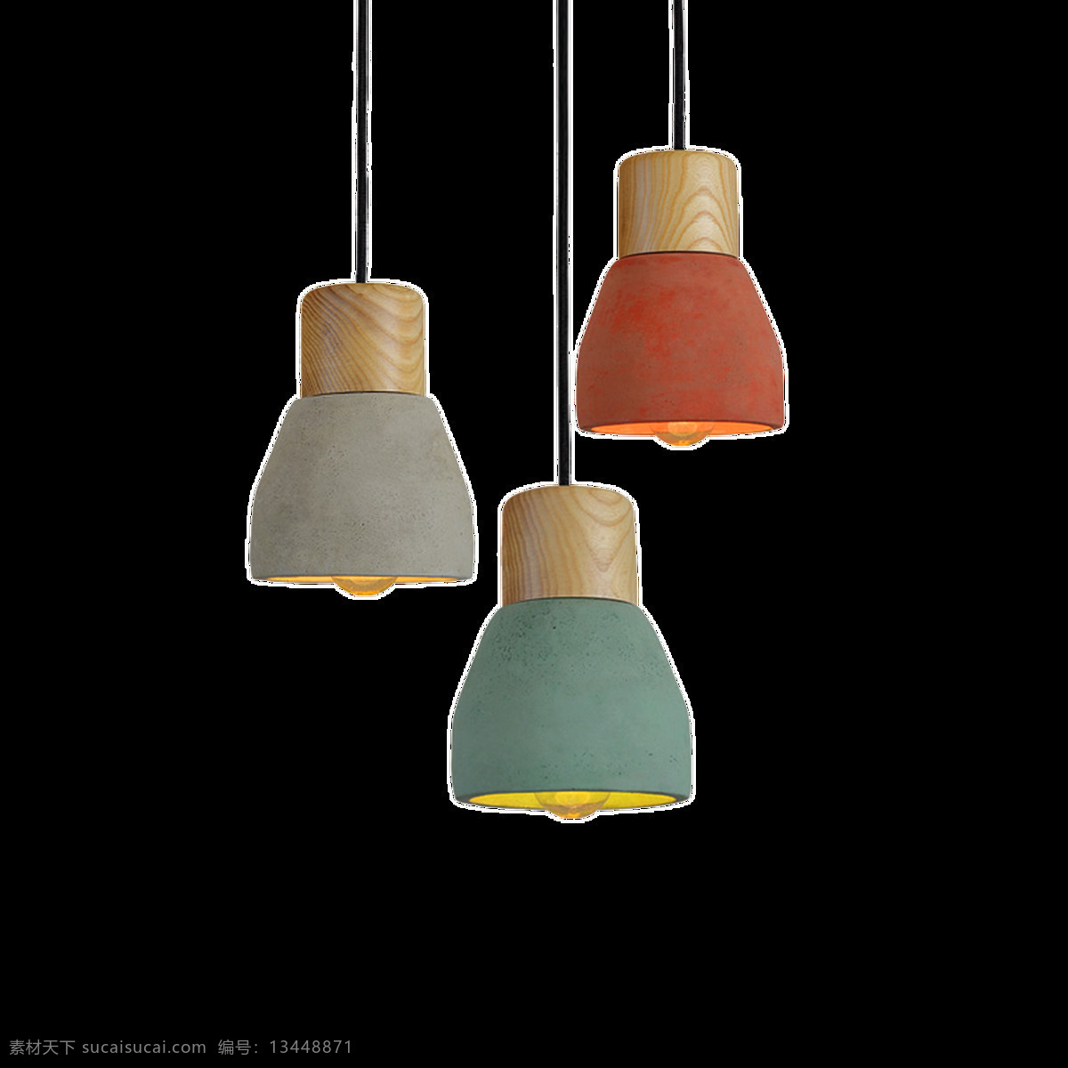 三 色 灯泡 透明 三色 卡通 抠图专用 装饰 设计素材