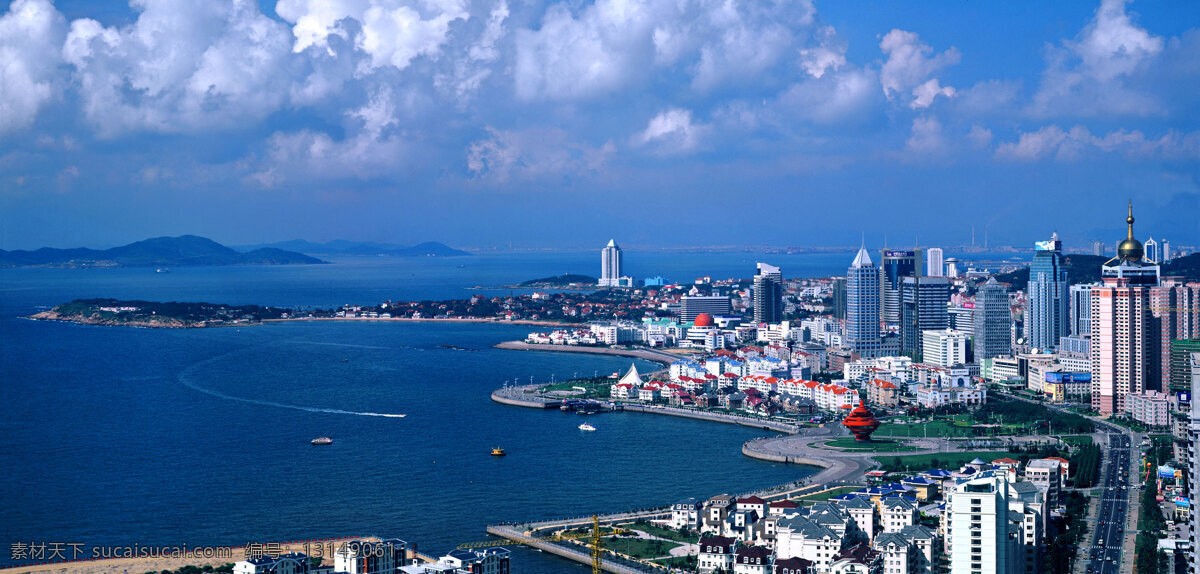 青岛 海边 风光 海边城市 大海 帆船 广场 海岸线 国内旅游 旅游摄影