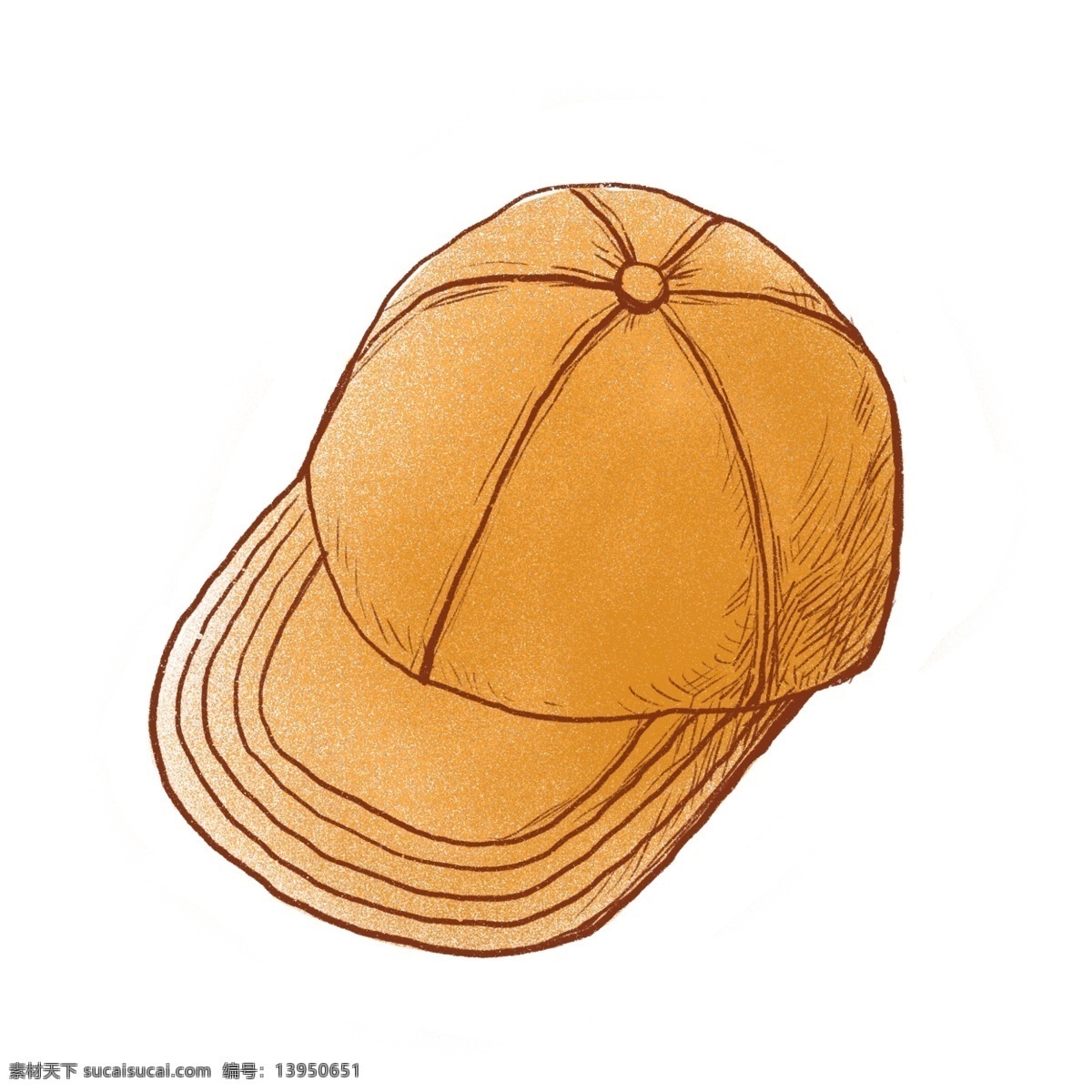 卡通 鸭舌帽 免 抠 帽子 卡通帽子 黄色帽子 棒球帽 遮阳帽 年轻 活力 运动 卡通鸭舌帽
