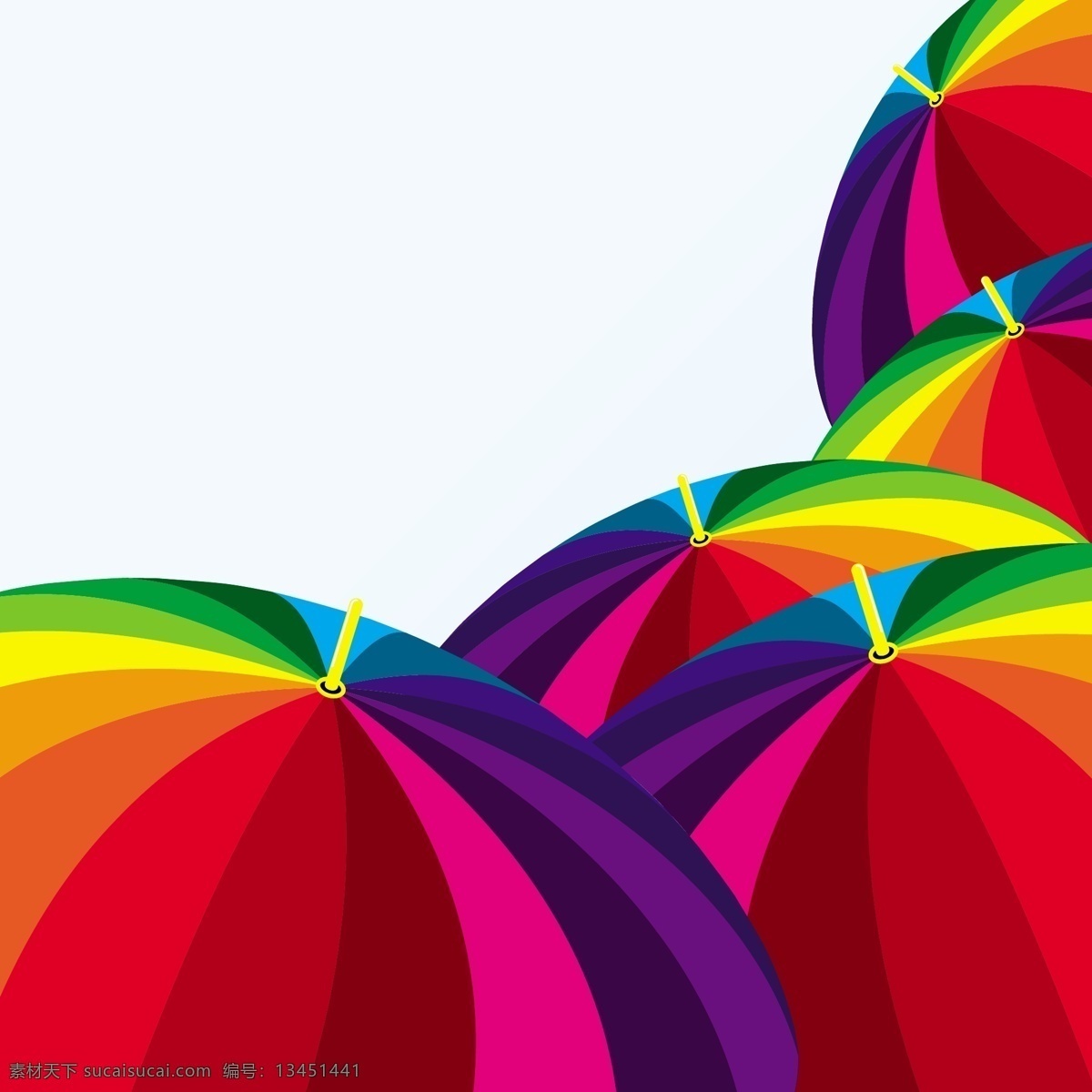 漂亮 彩色 雨伞 矢量 矢量下载 网页矢量 商业矢量 生活百科 白色