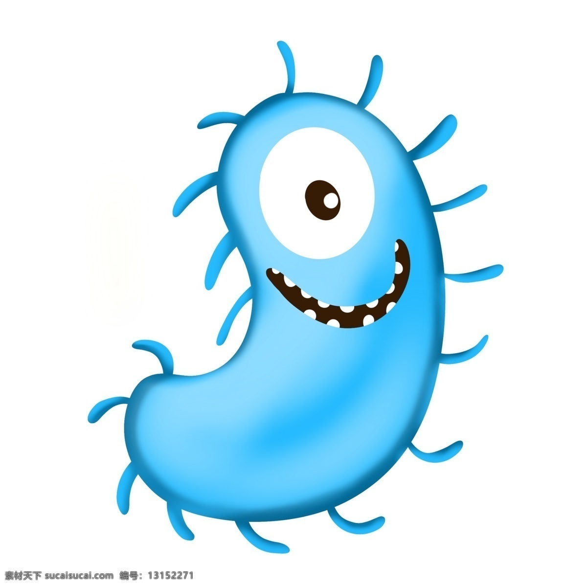 核糖体 细菌 插画 核糖体插画 卡通插画 细菌插画 病菌 细胞膜 细胞质 单细胞生物