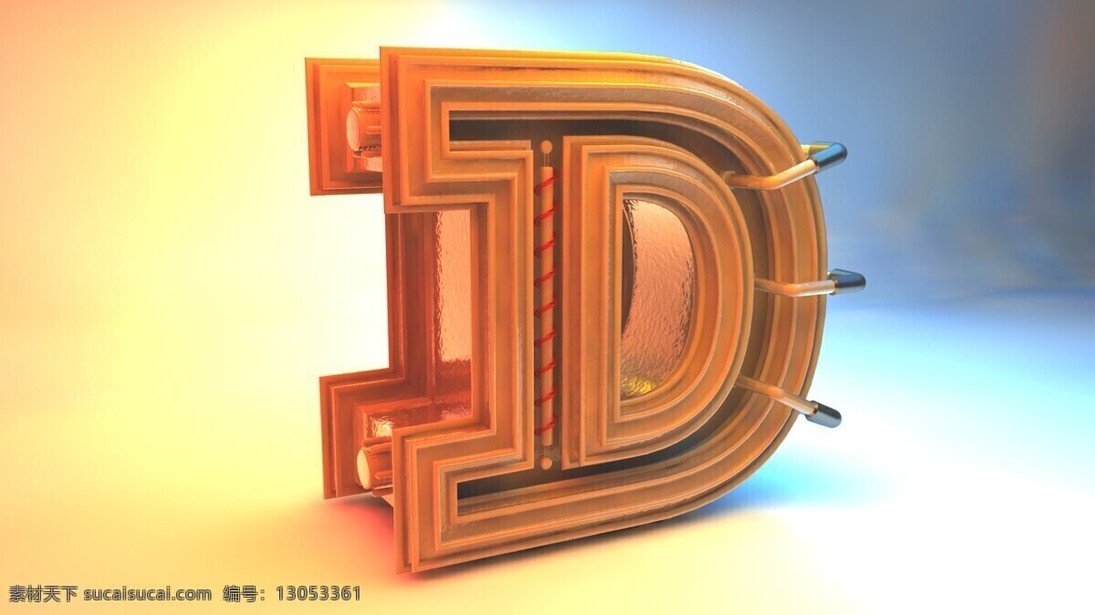 金属 字体 c4d 字体设计 艺术字体 制作