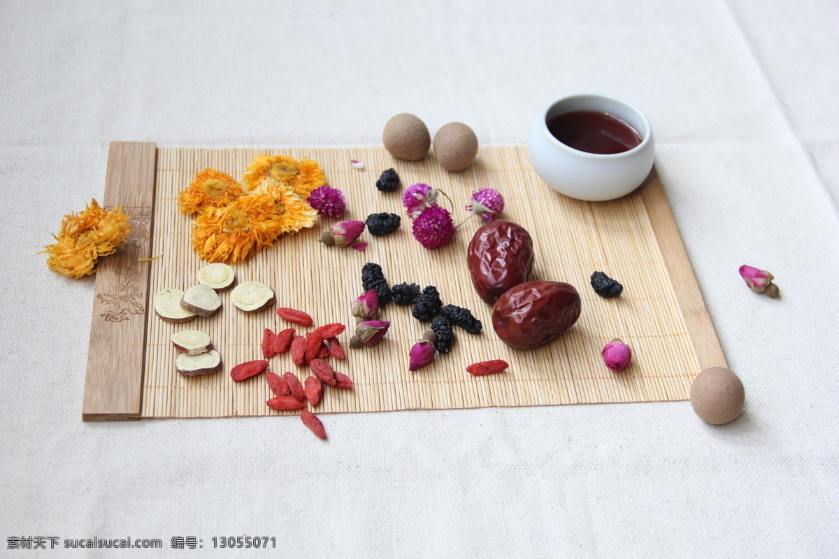 茶饮 餐饮美食 大枣 菊花 养生茶 饮料 饮料酒水 中草药 psd源文件 餐饮素材
