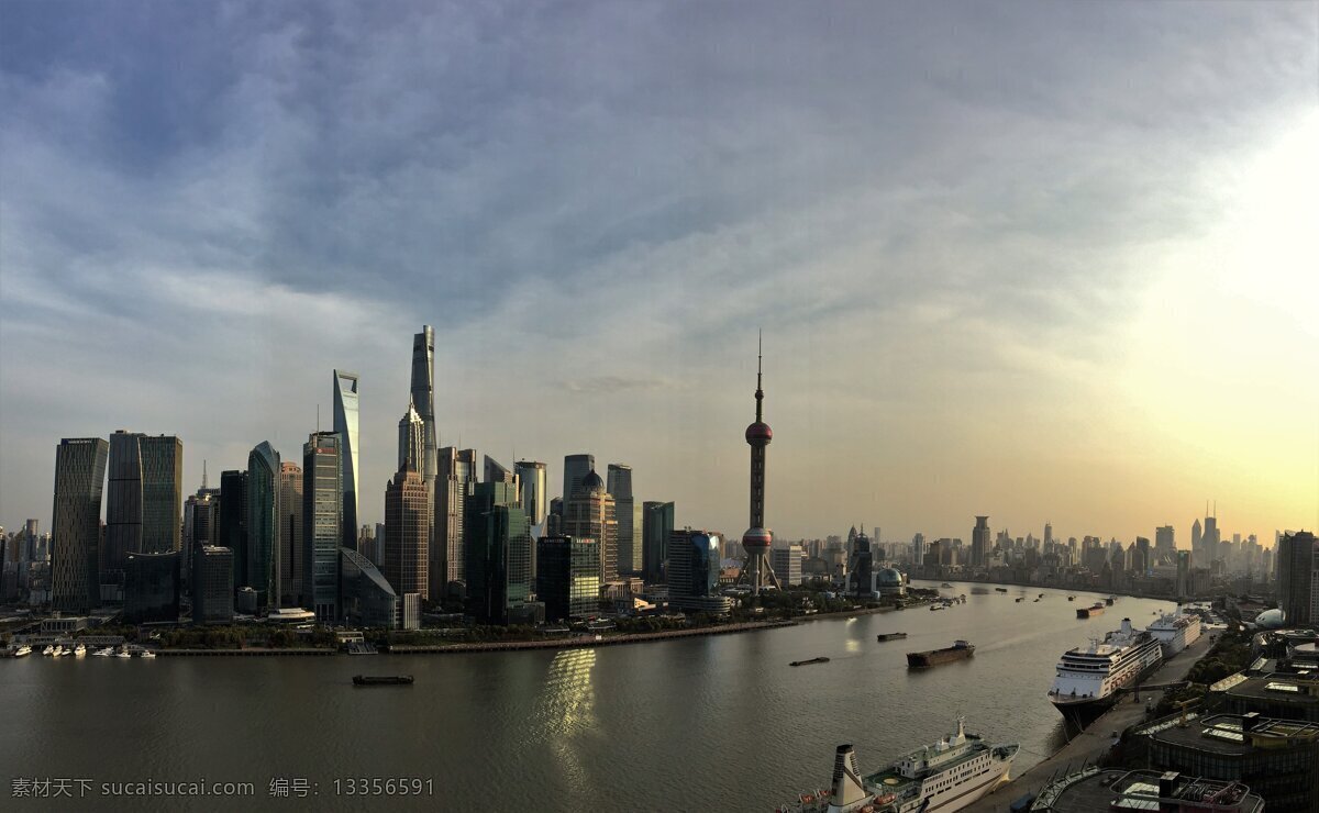 全景摄影 人文景观 建筑景观 上海陆家嘴 城市 自然景观