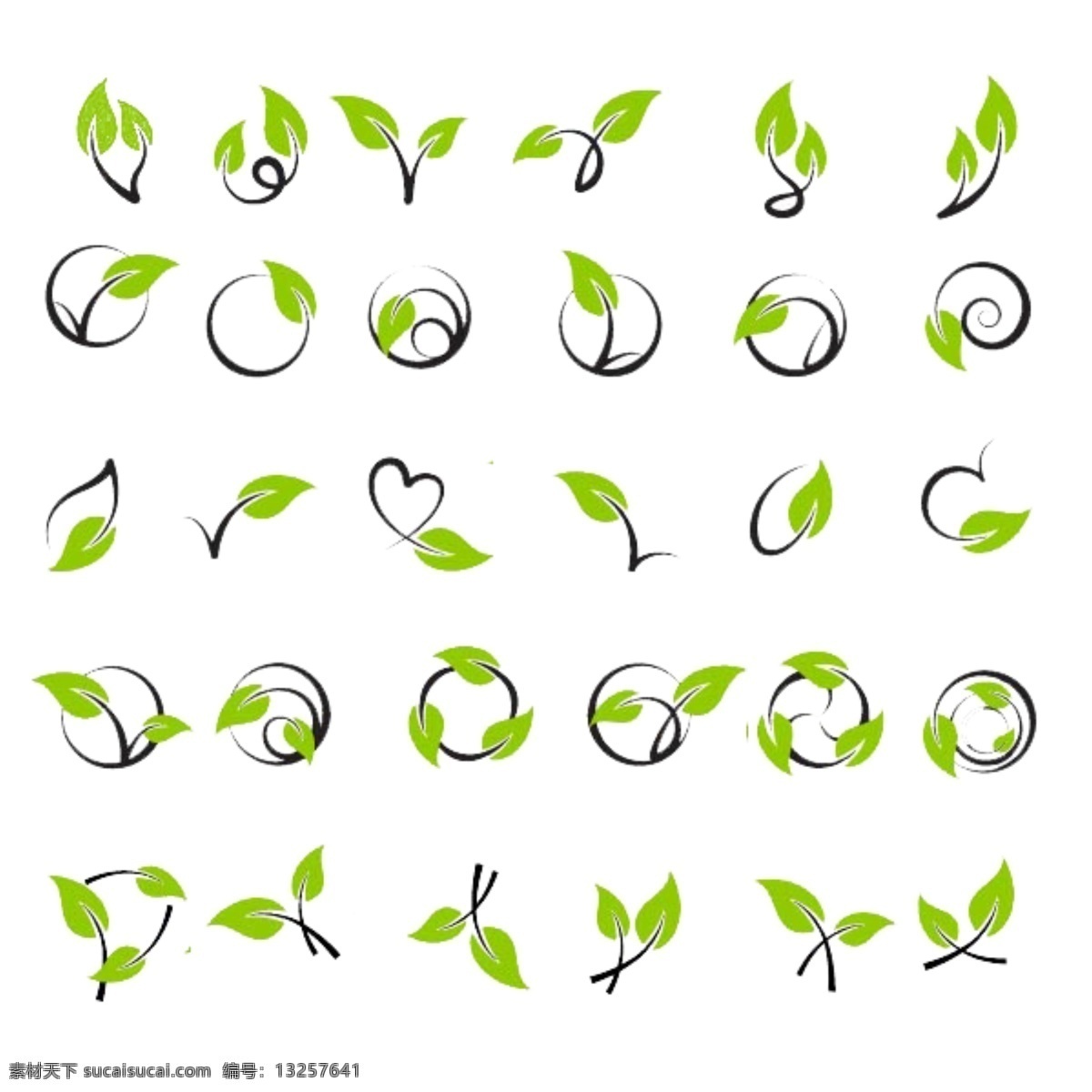 小树苗分层图 小树苗 绿色 树藤 白色