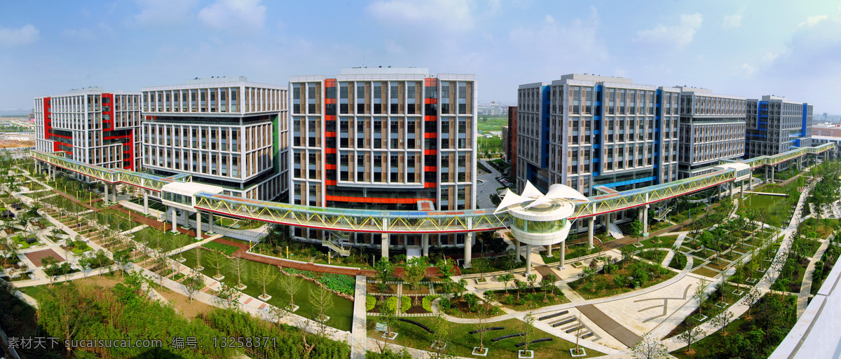 工业生产 建筑 楼房 现代科技 苏州工业园区 创意 产业园 全景 图 创意产业园 psd源文件