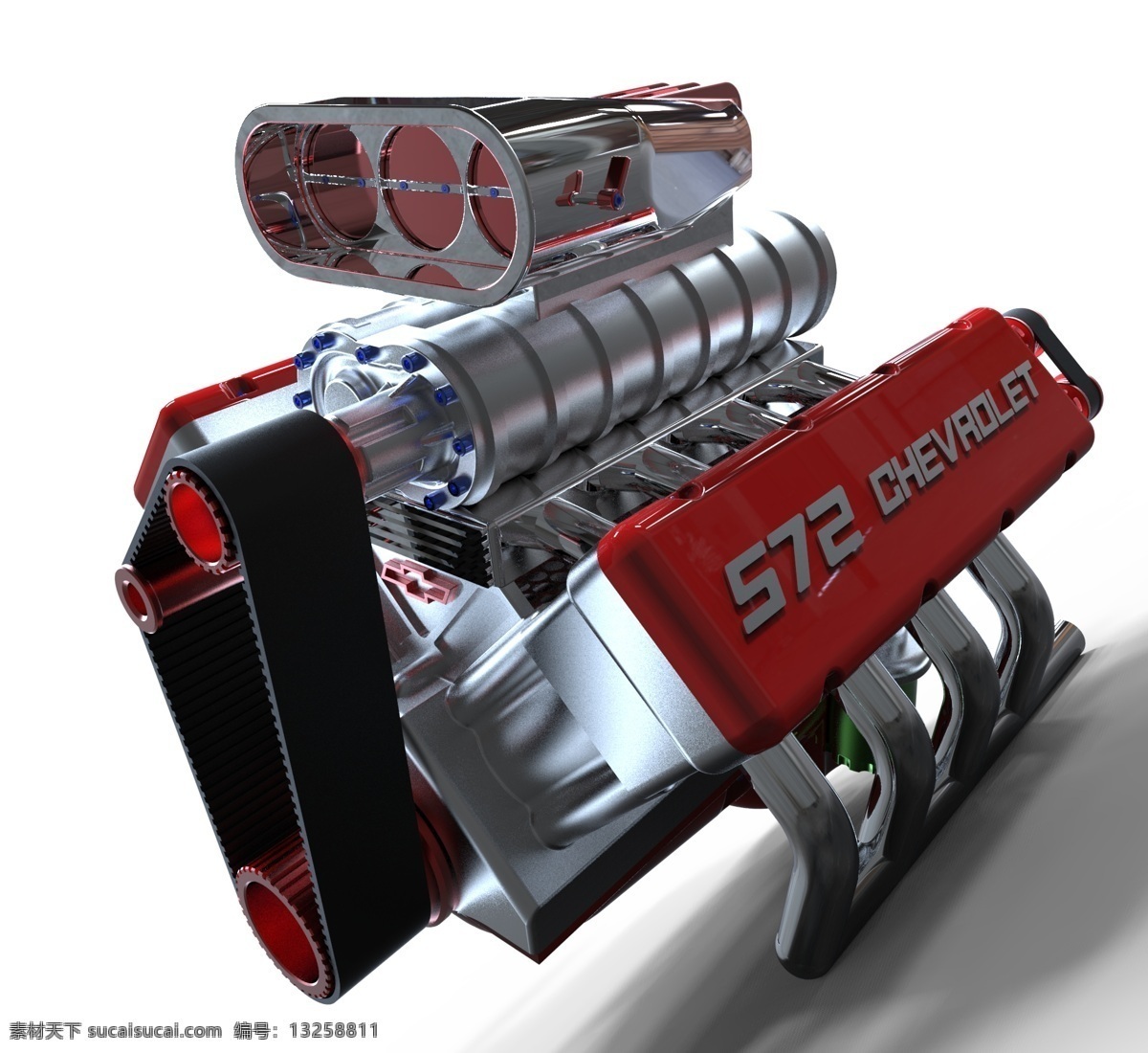插件 渲染 雪佛兰 v8 引擎 keyshotrendering 3d模型素材 其他3d模型