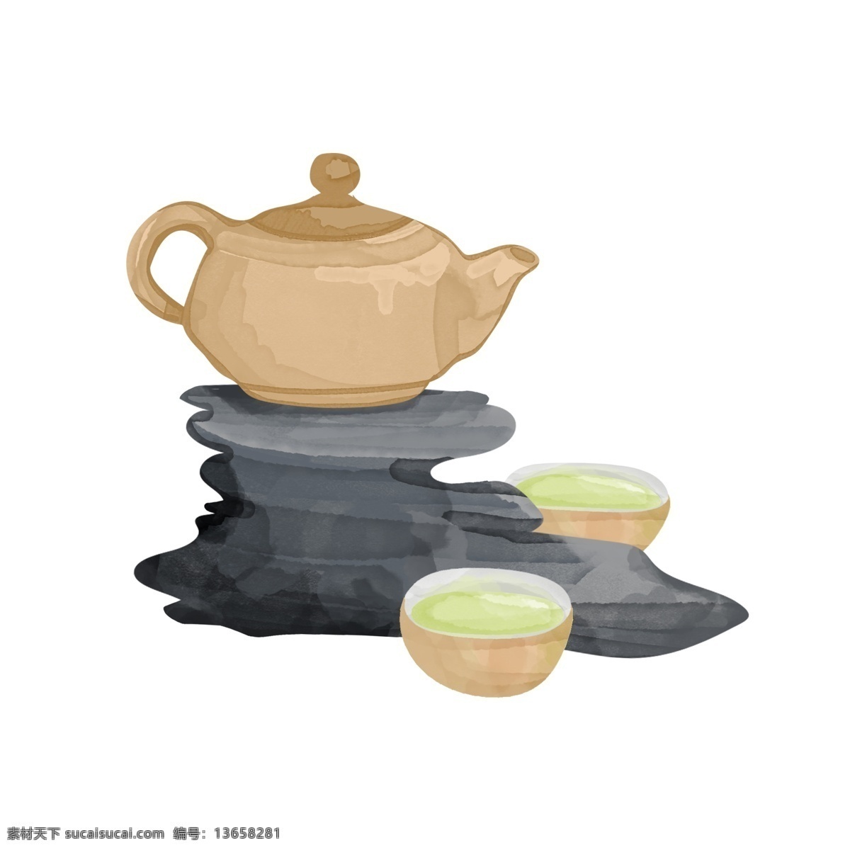 水彩 手绘 古风 唯美 茶壶 茶道 元素 免 抠 图 优美 古典 文化 茶 中国 传统 禅 古代 茶具 喝茶 典雅 免抠图