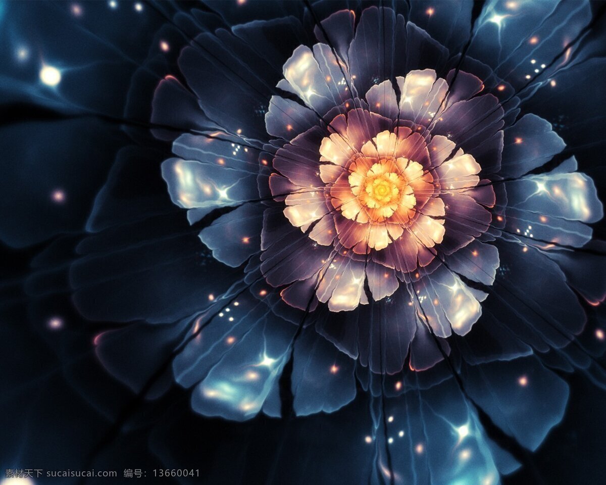 分形之花 花 装饰 分形 分形花 抽象花 抽象 唯美 创意 纹理 艺术 花瓣 色彩艺术 生物世界 花草