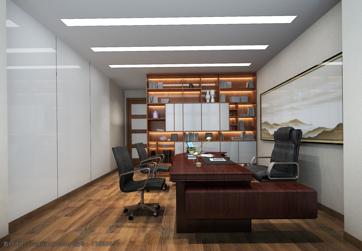 总经理办公室 家具定制 空间设计 办公空间 装修设计 室内空间 3d设计 3d作品