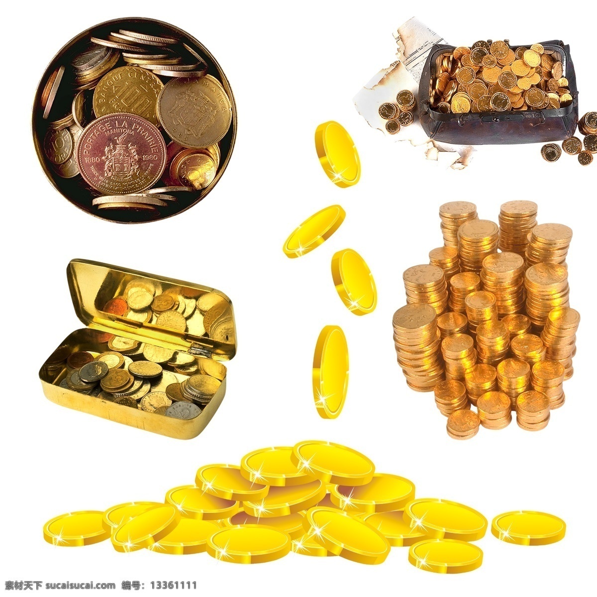 金币 金币素材下载 金币模板下载 金币ps分层 金币素材 钱币 金钱币 福 招财进宝