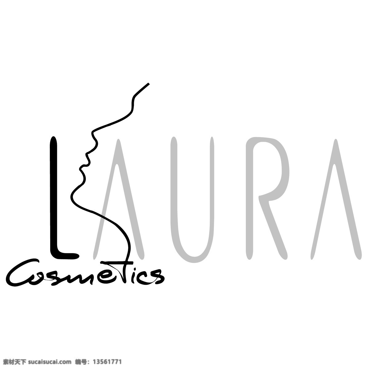 自由 劳拉 化妆品 标识 标志 劳拉免费下载 白色