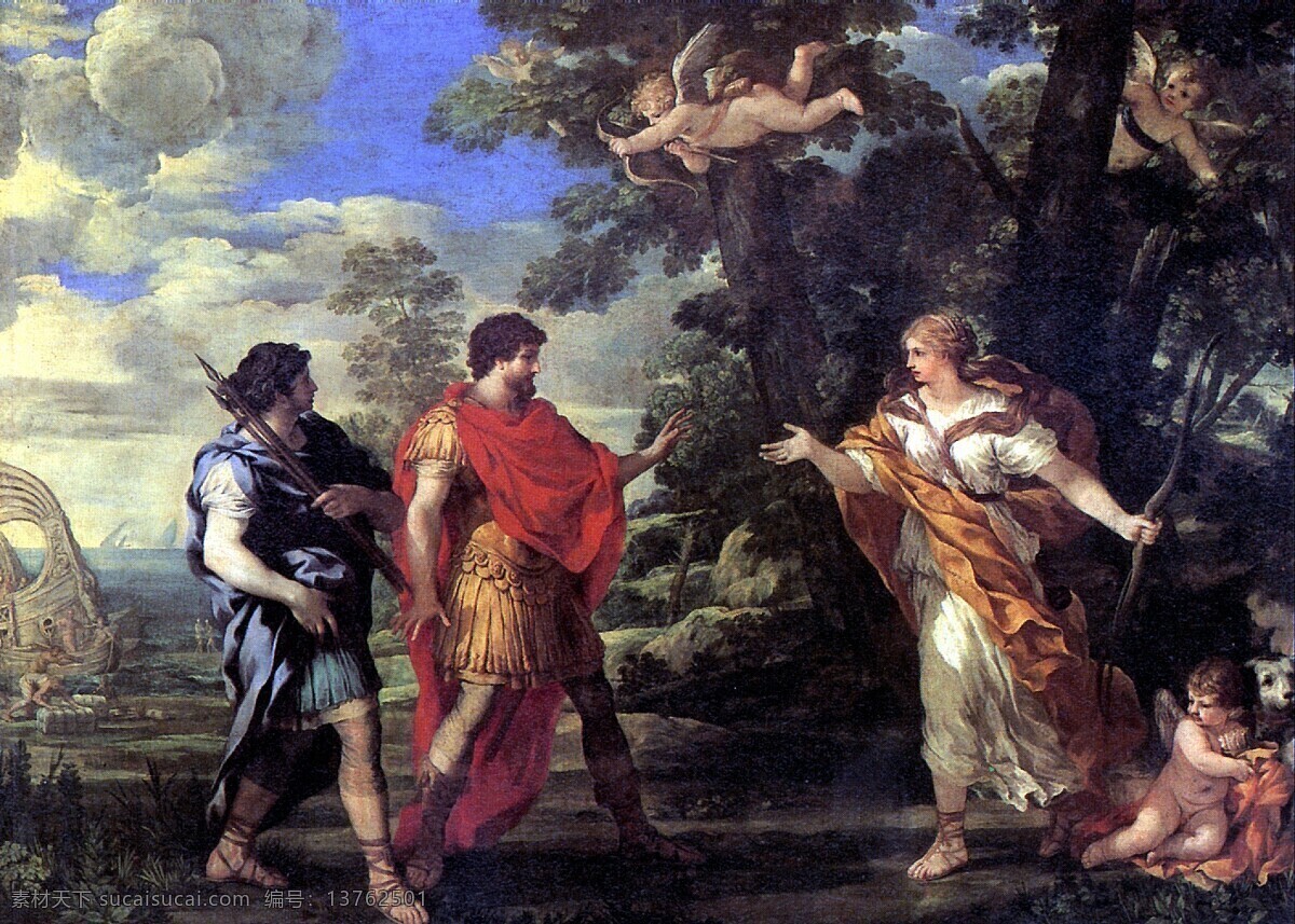 欧洲油画 油画 古典油画 达芬奇 意大利 天使 世界名画 绘画 文化艺术 绘画书法
