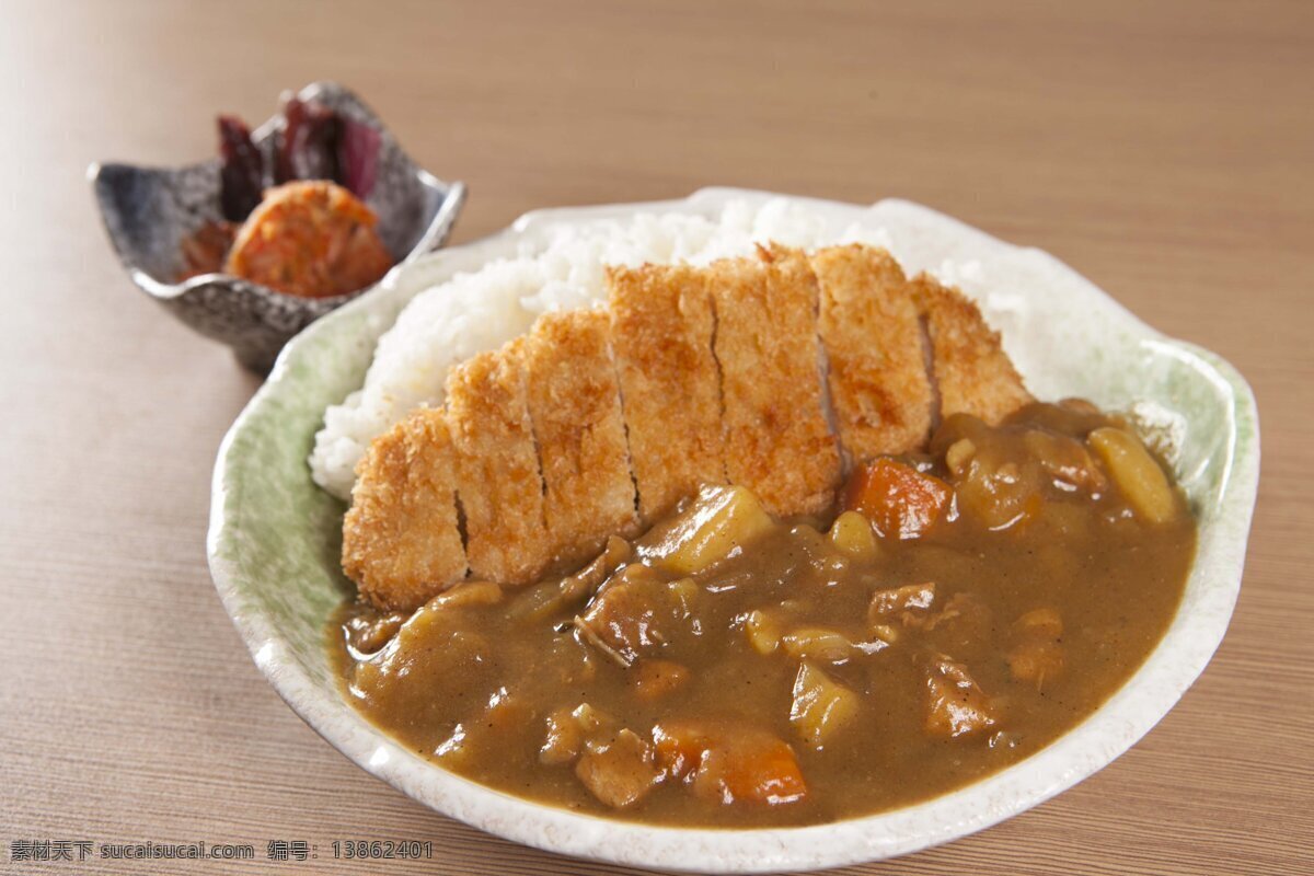 咖喱猪排饭 咖喱 猪排 盖饭 日式 日本料理 餐饮美食 传统美食