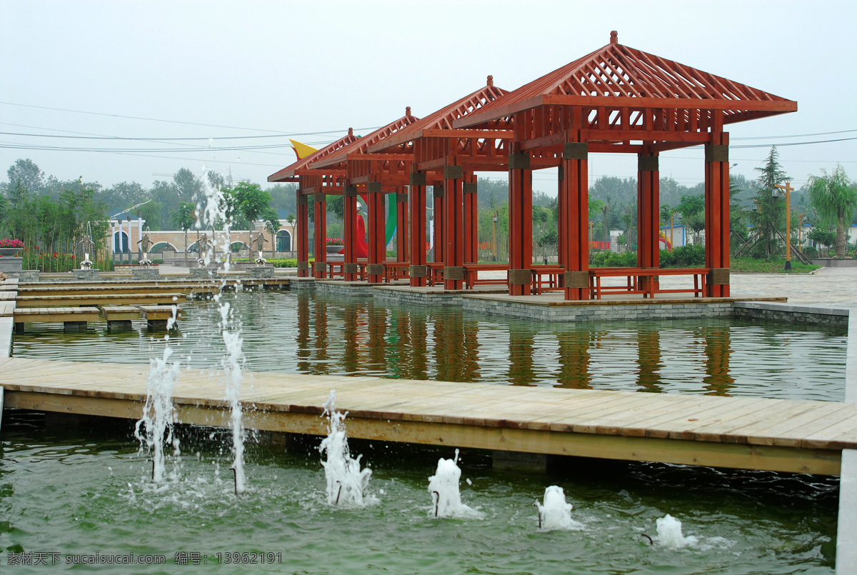 水花风景 风景 山水 凉亭 喷泉 美景 自然风景 旅游摄影