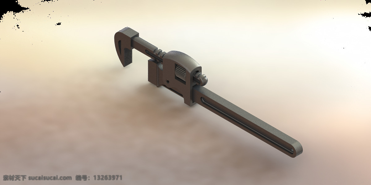管扳手 de 扳手 工具 grifo chave 3d模型素材 其他3d模型