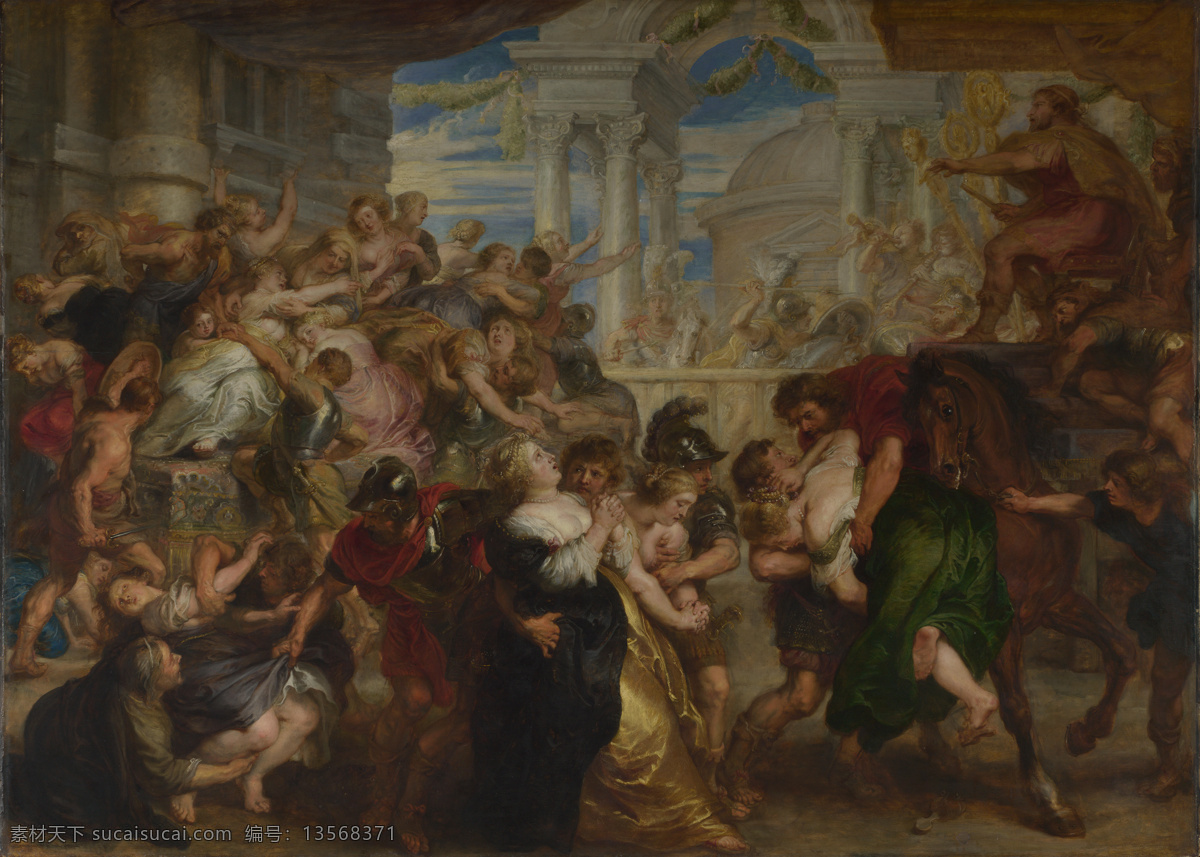 rubens 宫廷 人物 人体 油画 装饰画 paul women 德国 画家 彼得保罗 鲁本斯 peter sabine the of rape