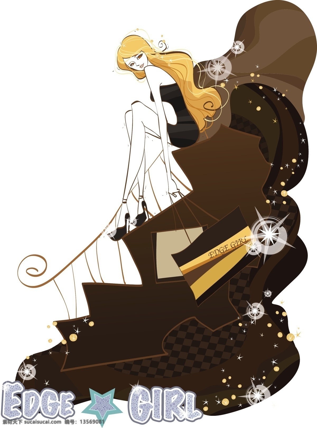 韩国 手绘 购物 美女图片 只 婀 锩 琅 噶 克 夭 插画集