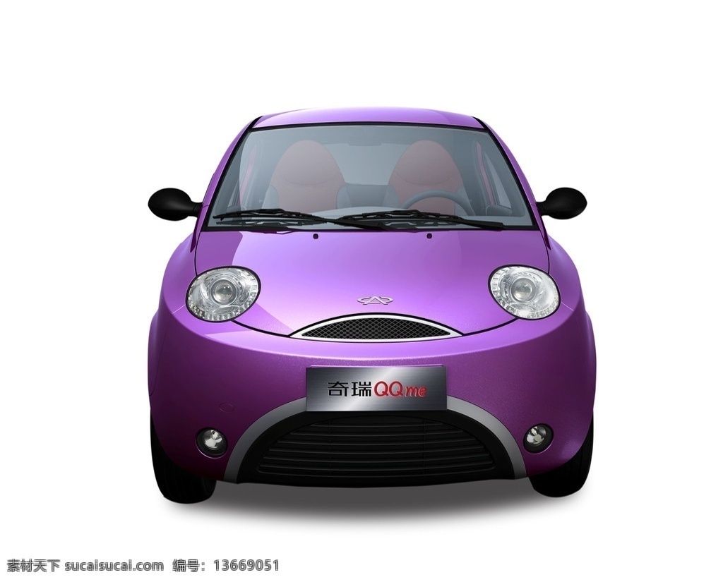 奇瑞qq me 奇瑞汽车 自主品牌 国产车 车头 紫色 汽车 交通工具 设计图库 现代科技