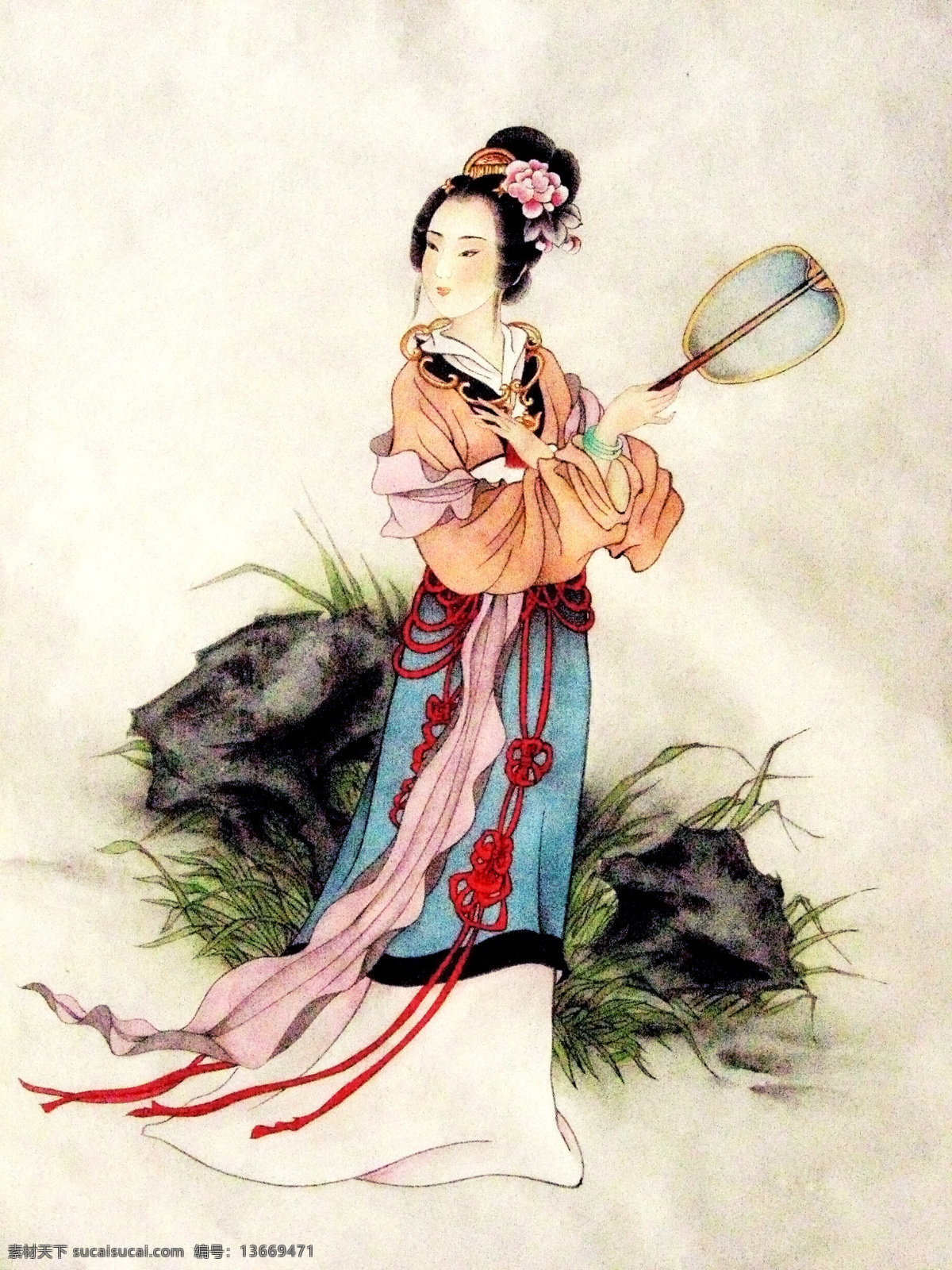 宝钗 红楼梦 金陵十二钗 绘画 古典 动漫 红楼梦中人 绘画书法 文化艺术