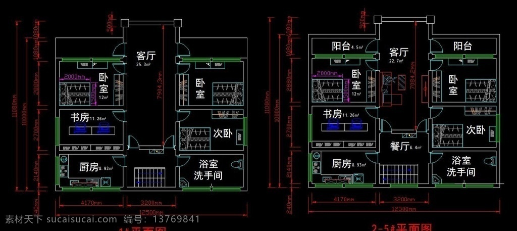 户型平面图 平面效果图 四合院 坡地独栋别墅 民房效果图 效果图 建筑图纸 室内装修 坡屋顶别墅 乡村别墅 农村别墅 综合楼 环境设计 施工图纸 dwg 室内设计