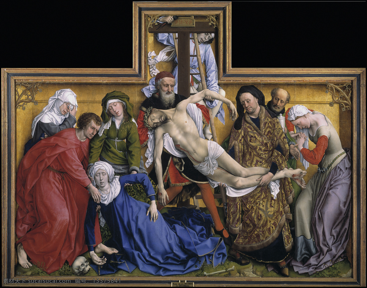 大师 画家 动物 油画 飞行 装饰画 ca cross the from descent der van roger weyden 人物 高清 西方 国外 现代 家居装饰素材