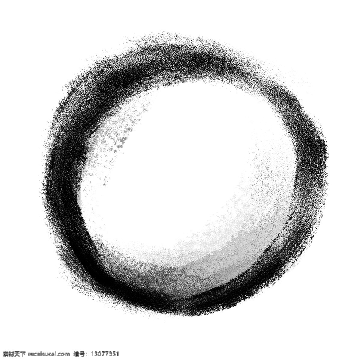 手绘 黑色 圆形 水墨 边框 手绘边框 简约边框 中国风 墨迹 圆形边框 黑色边框 水墨边框