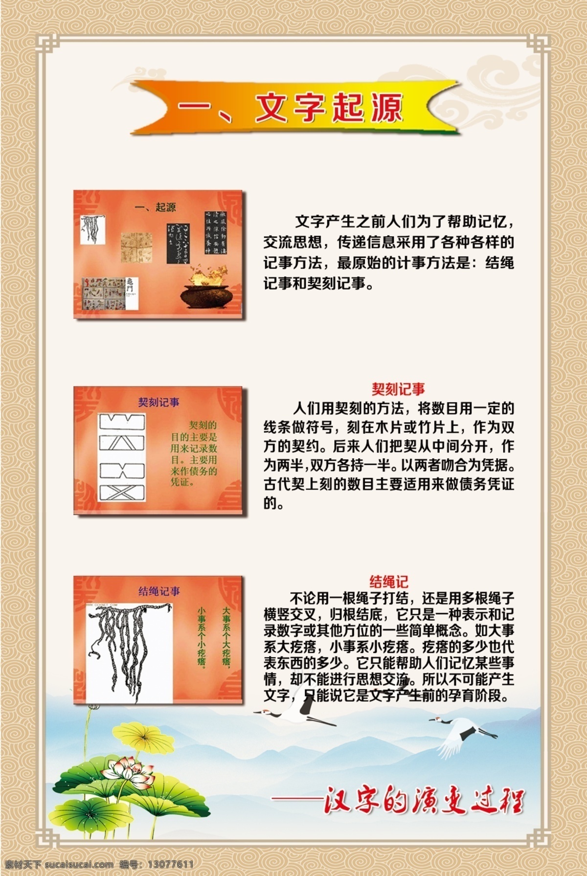 文字的演变 文字 演变 模板 古文 古代 书法 展板模板