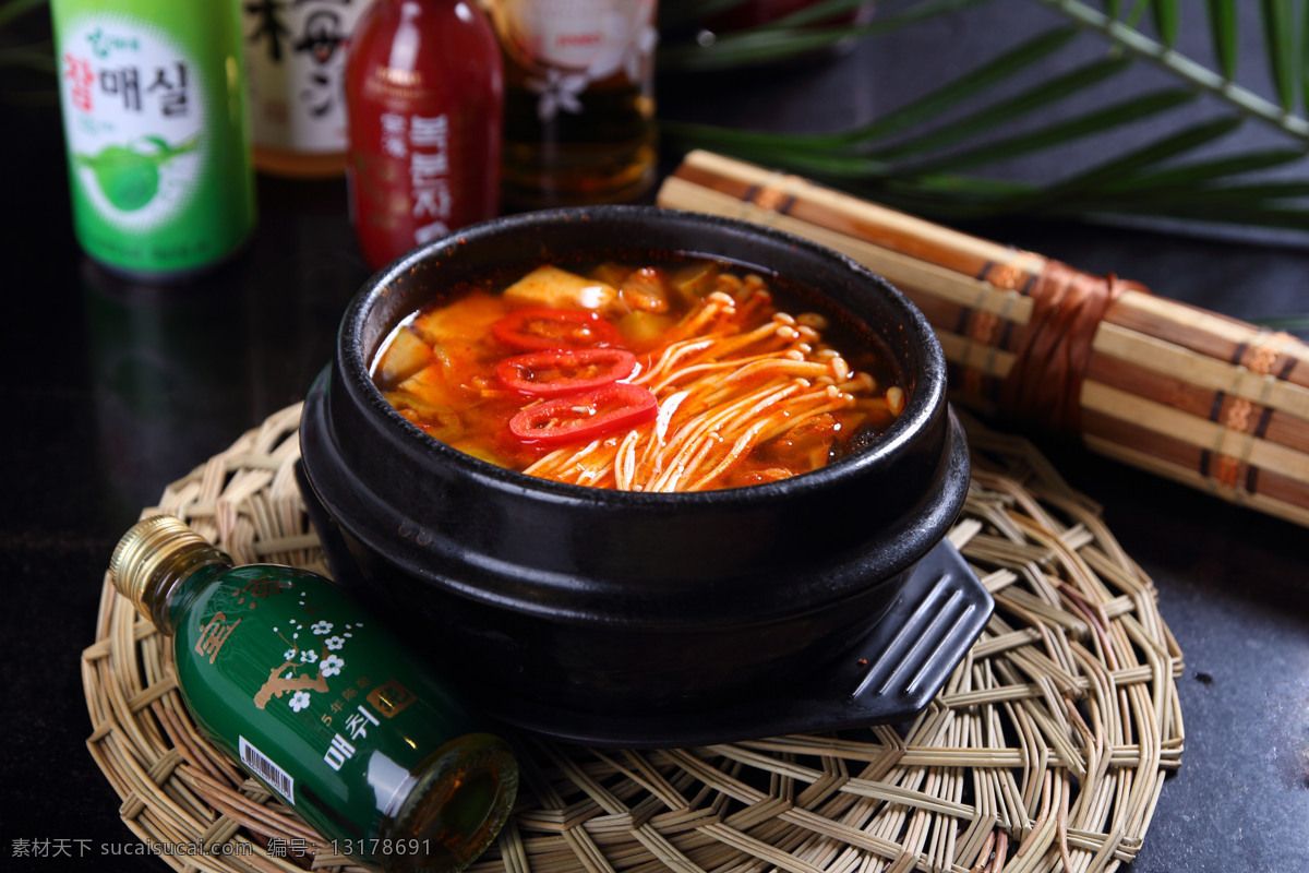 韩国 美食 大酱汤 餐饮美食