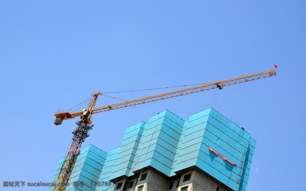 塔吊 建筑 工地 在建楼房地产 地产 建筑园林 建筑摄影