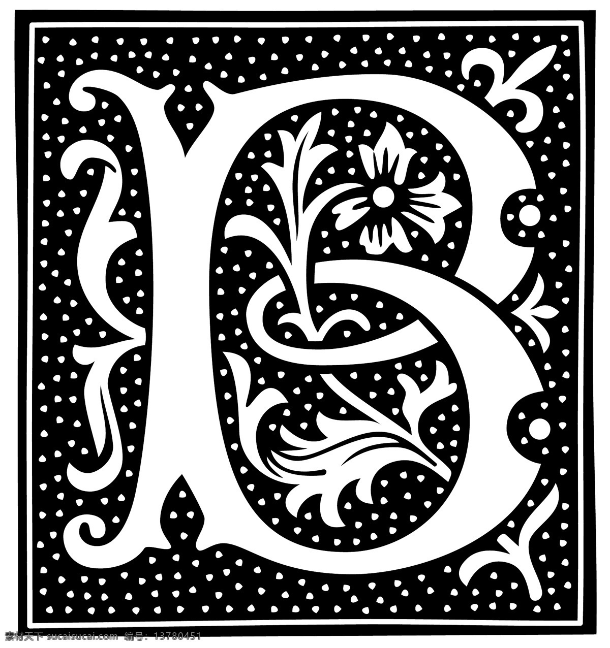其他矢量 矢量素材 艺术字母设计 字体设计 花式字母b字 字母b字 特色英文字母 特殊英文字母 特色花纹字母 矢量 矢量图