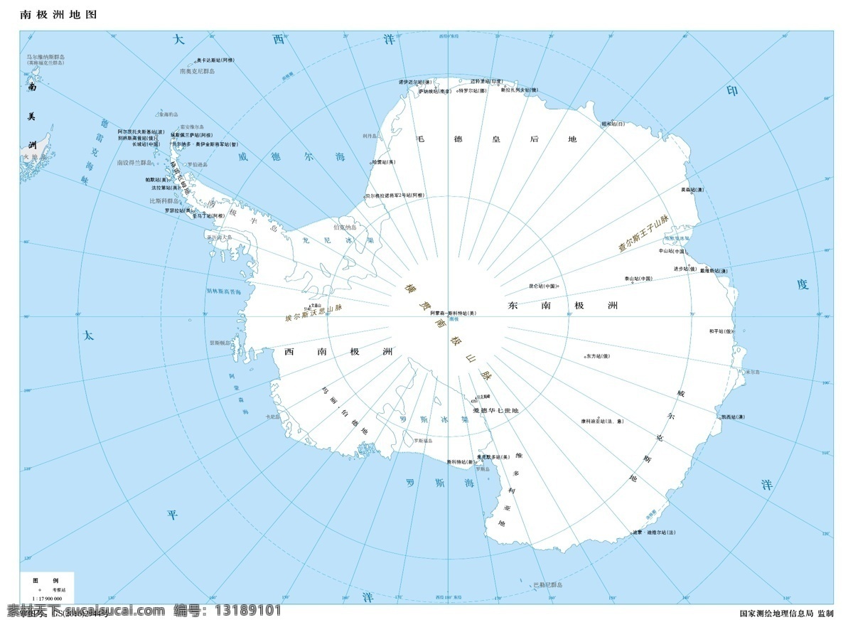 万 南极洲 地图 南极洲地图 标准南极洲 矢量南极洲 矢量地图