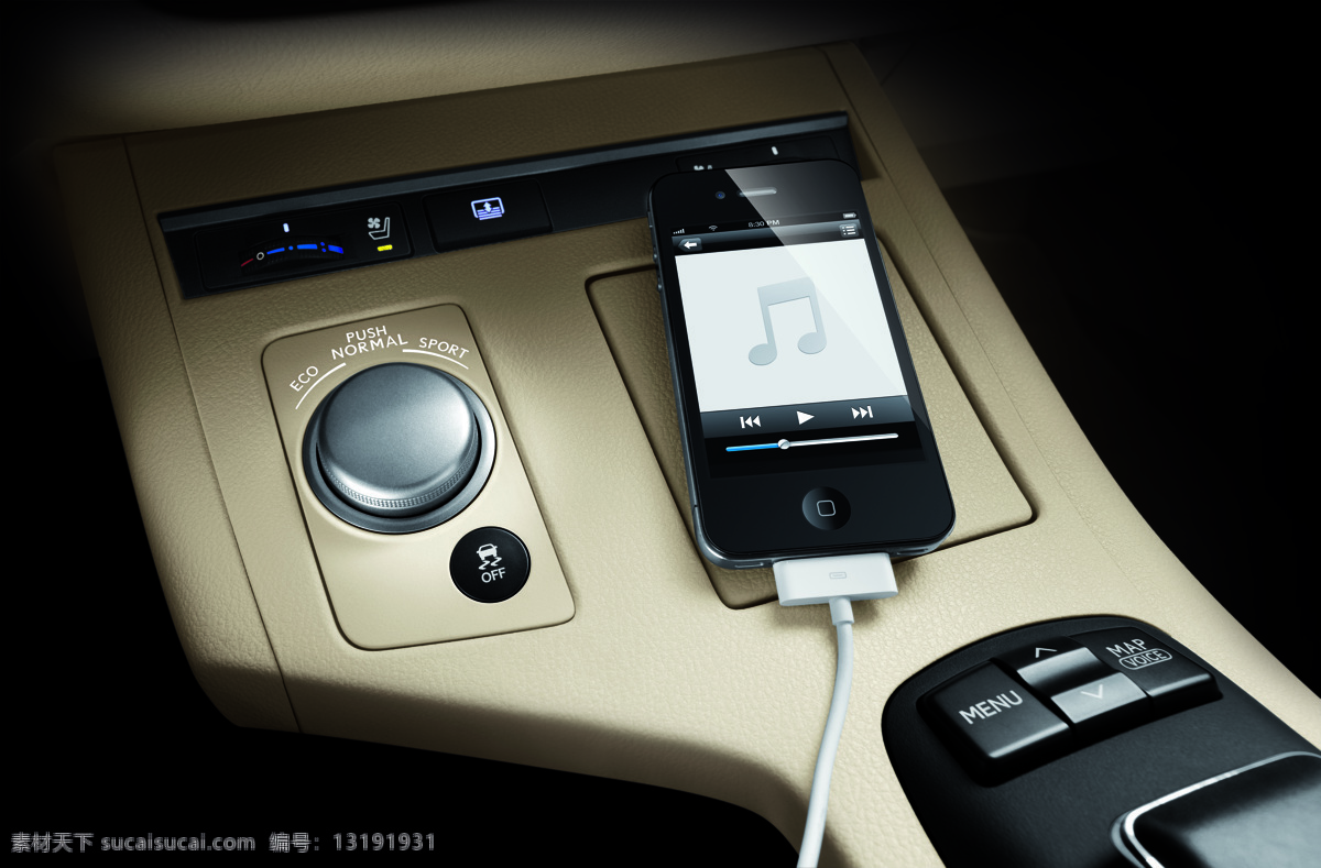 iphone 按钮 大气 高档汽车 豪华 简约 交通工具 雷克萨斯 2012 年 新款 es 系列 内饰 lexus 凌志 汽车内饰 es系列 米色 质感 手机 汽车广告 现代科技 时尚 雷克 萨斯 全新 一代 psd源文件