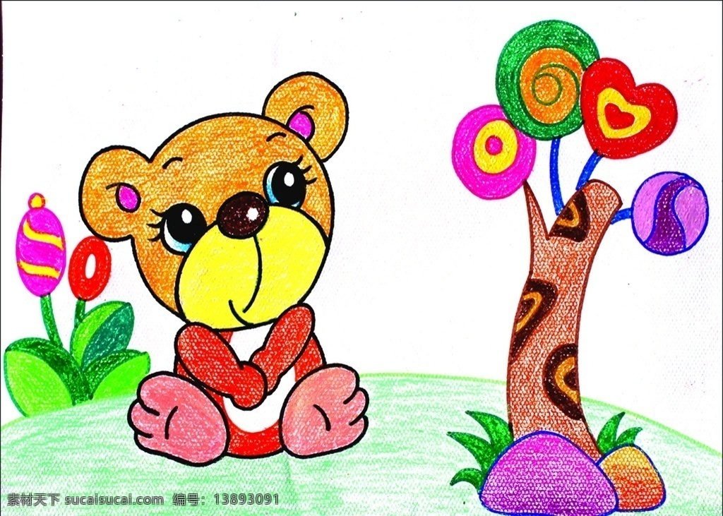 蜡笔画 美术 绘画 儿童绘画 手绘 儿童画 文化艺术 绘画书法