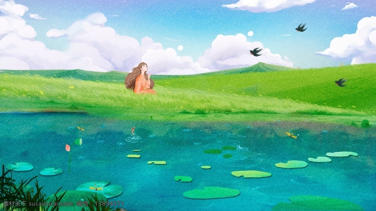 小 清新 清明节 踏青 春游 出游 拍 美 插画 小清新 清明节踏青 清明 去踏青 踏青季 春天 春暖花开 春季旅游 旅游 郊游 绿色 桃花 传统节日 牛 牧童 山 青山绿水 燕子 春天来了