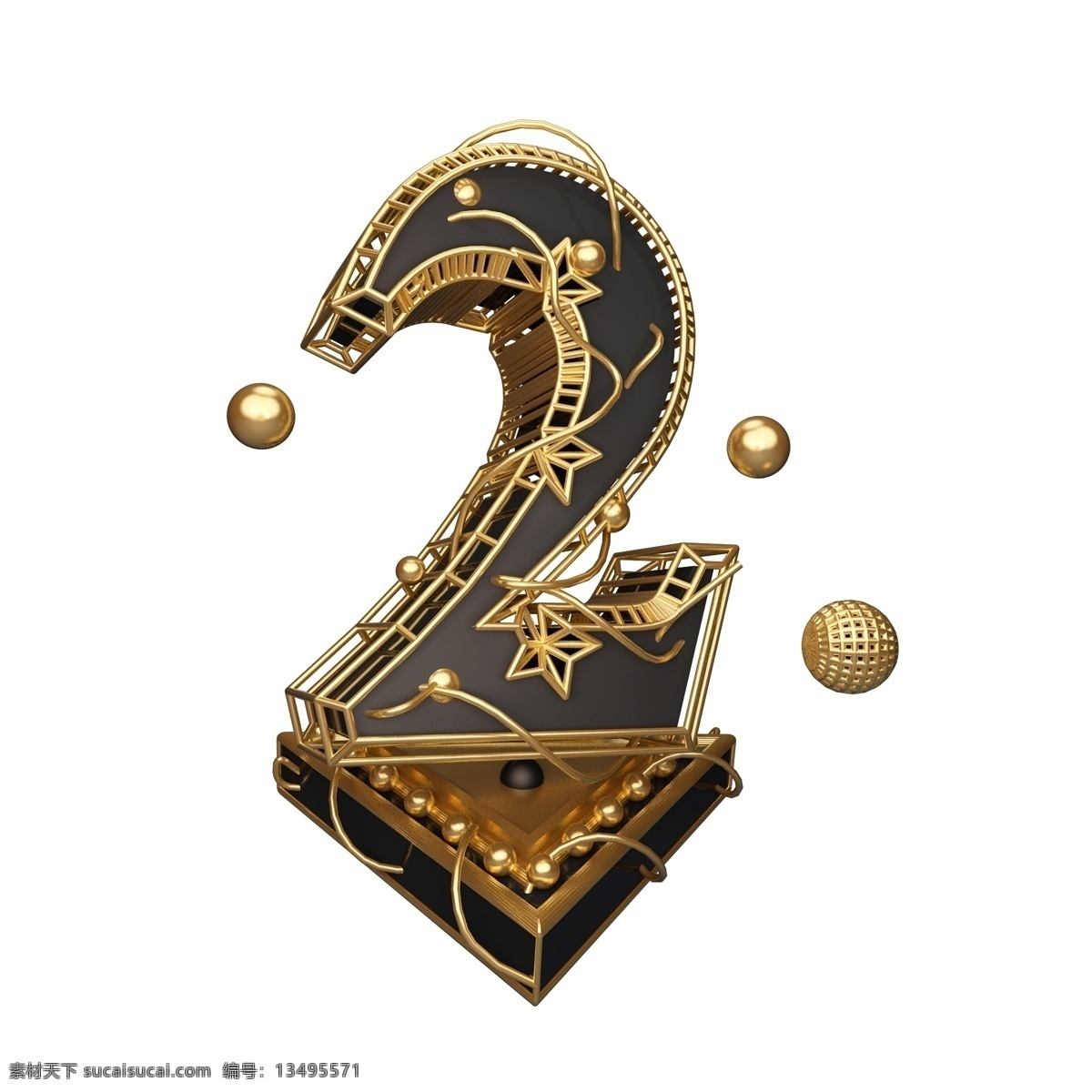 金色 炫 酷 黑金 c4d 风格 倒计时 3d字体 立体字 炫酷 金色质感 炫酷黑金2