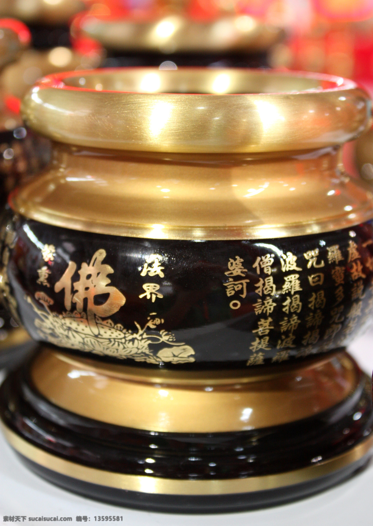铜器香炉 铜器 香炉 佛 法界蒙熏 佛教 铜雕艺术 传统文化 书法 精美铜器 佛经 文化艺术