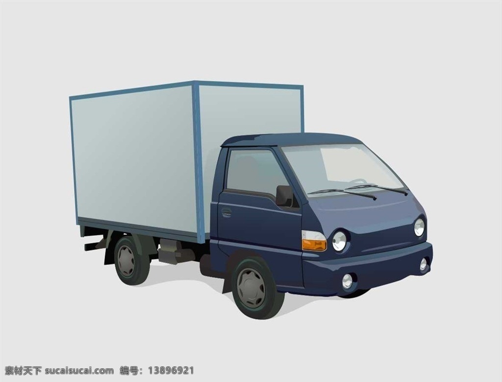 矢量 写实 小 货车 货车设计 车辆设计 运输工具 物流 快递 矢量图 车 小货车