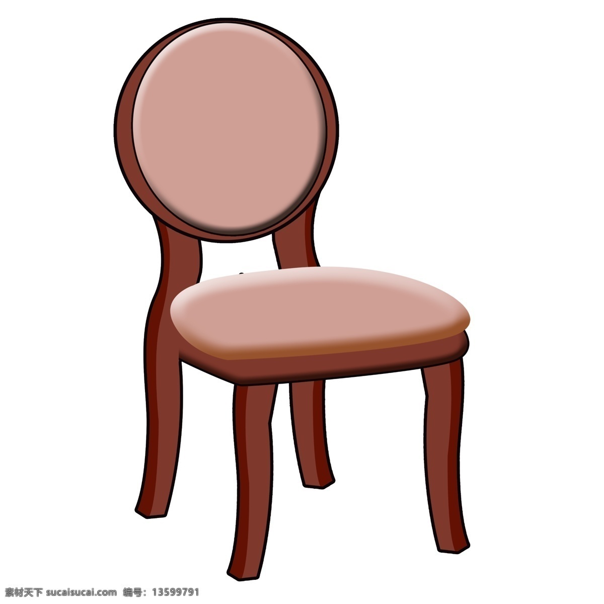 红色 椅子 装饰 插画 红色的椅子 漂亮的椅子 家具椅子 木头椅子 椅子装饰 椅子插画 立体椅子