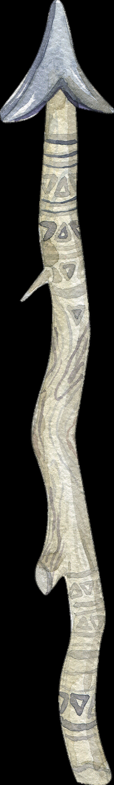 古老 石 矛 卡通 透明 石矛 抠图专用 装饰 设计素材