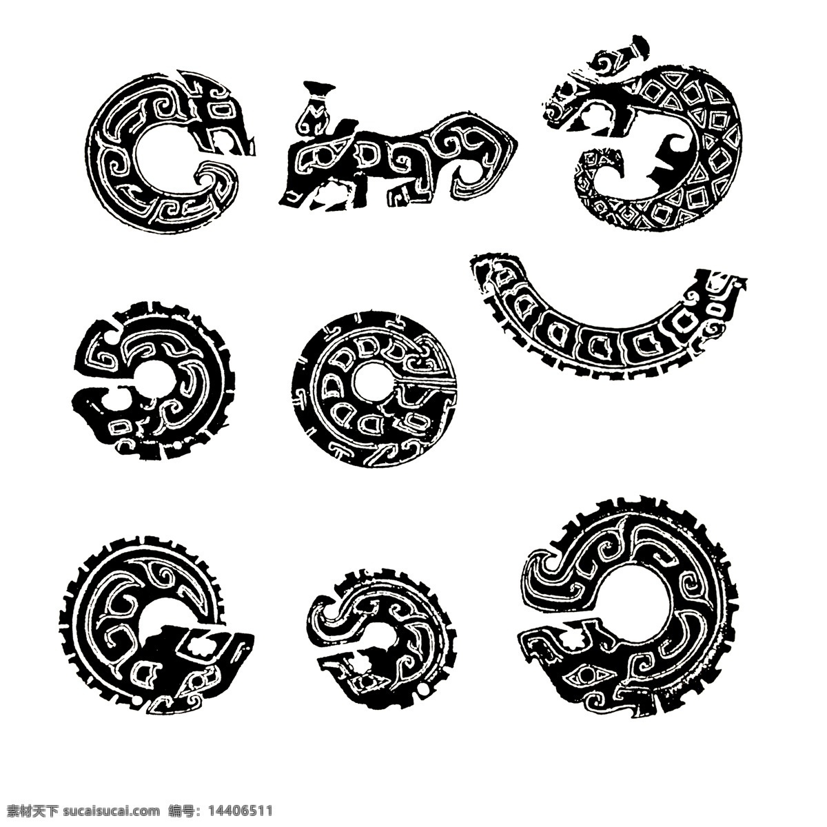 传统图案 图腾 龙纹 吉祥图案 中国传统 中国图腾 中式花纹 传统文化花纹 分层 传统文化 图案 花纹