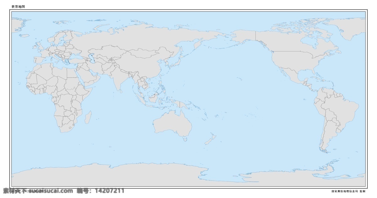 带 海洋 世界地图 矢量世界地图 地图 标准世界地图 标准地图 海洋面