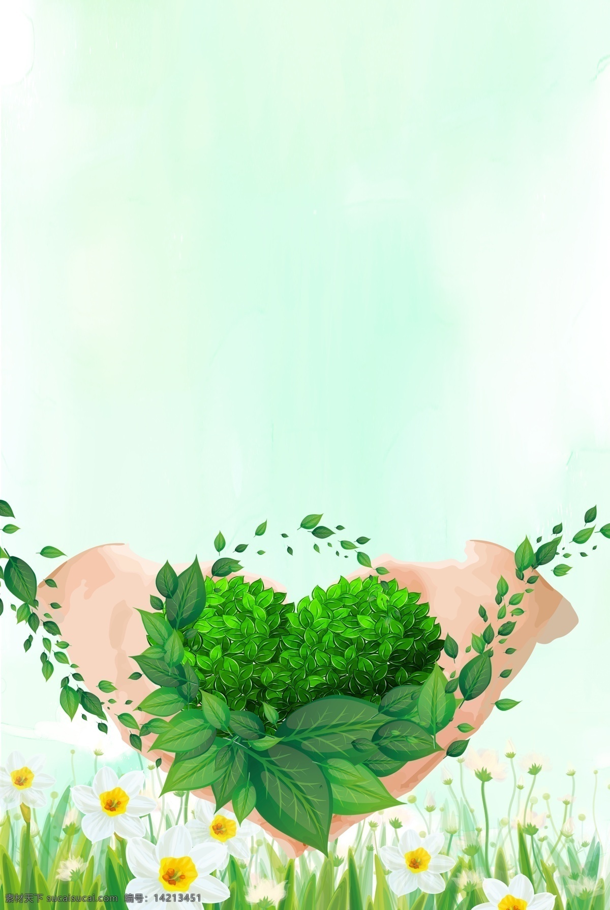 清新 创意 植树节 主题 背景 绿色 广告背景 手绘背景 背景图 3月12日 植树节背景 背景设计 通用背景 psd背景 促销背景 背景展板图