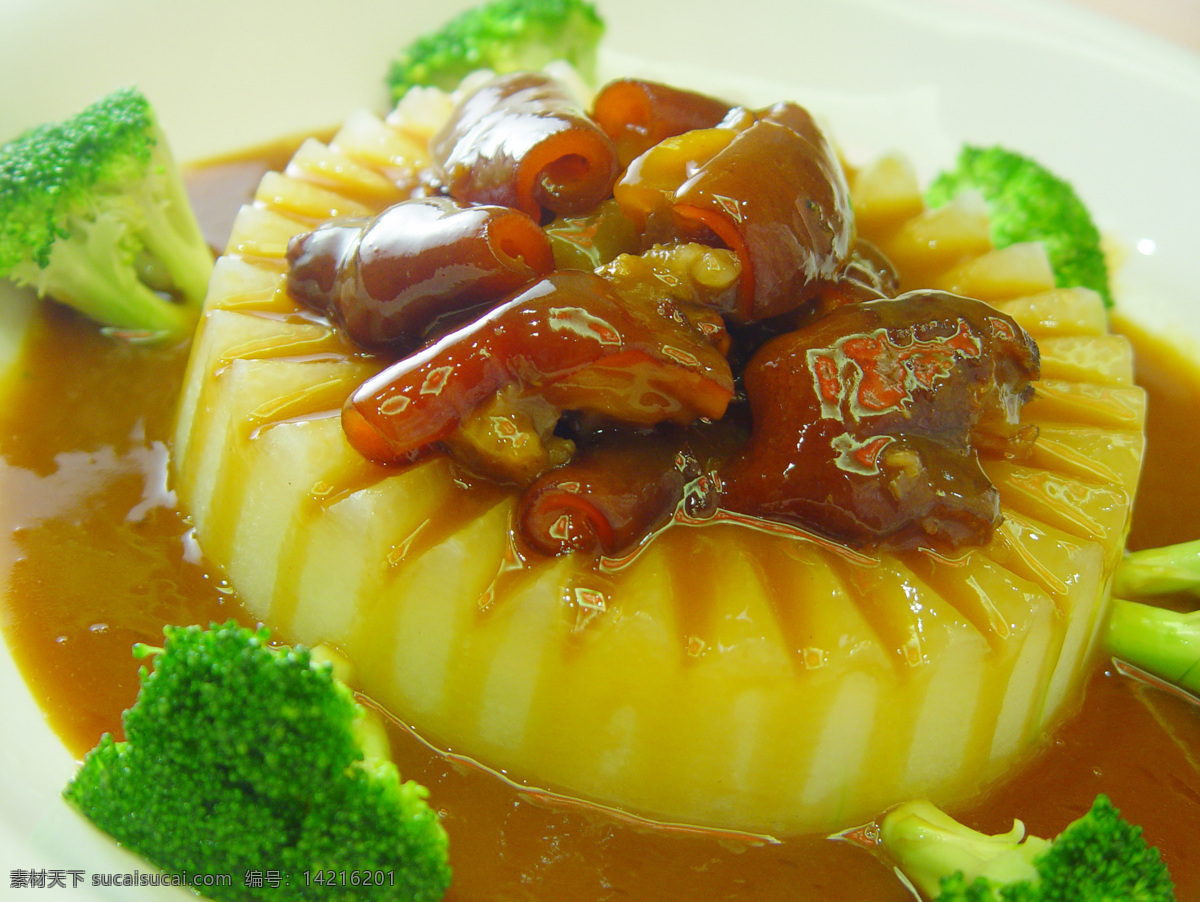 猪蹄 中国菜 传统菜 中餐 西兰花 传统美食 餐饮美食
