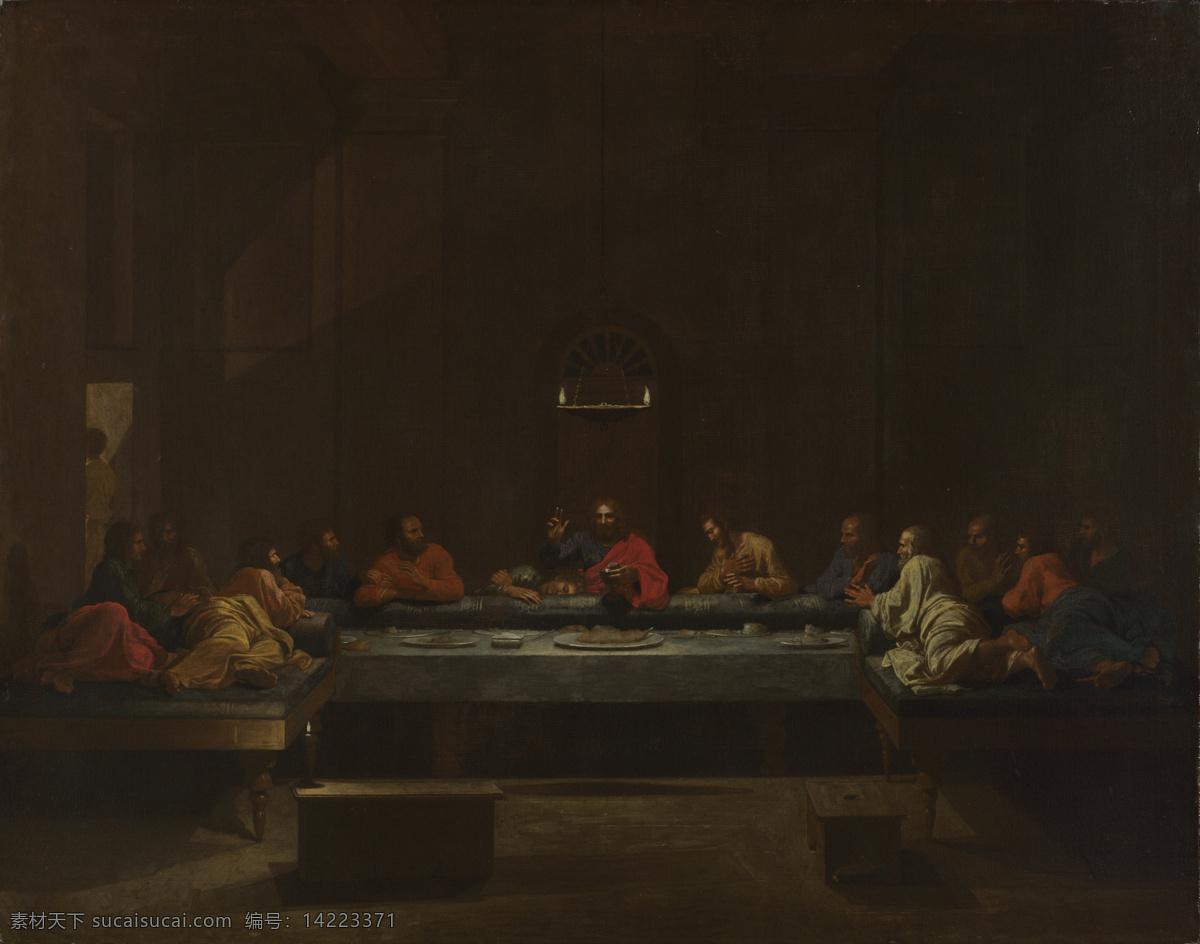 poussin 古典主义 油画 装饰画 eucharist 法国 画家 尼古拉斯 普桑 nicolas 历史 战争 装饰素材