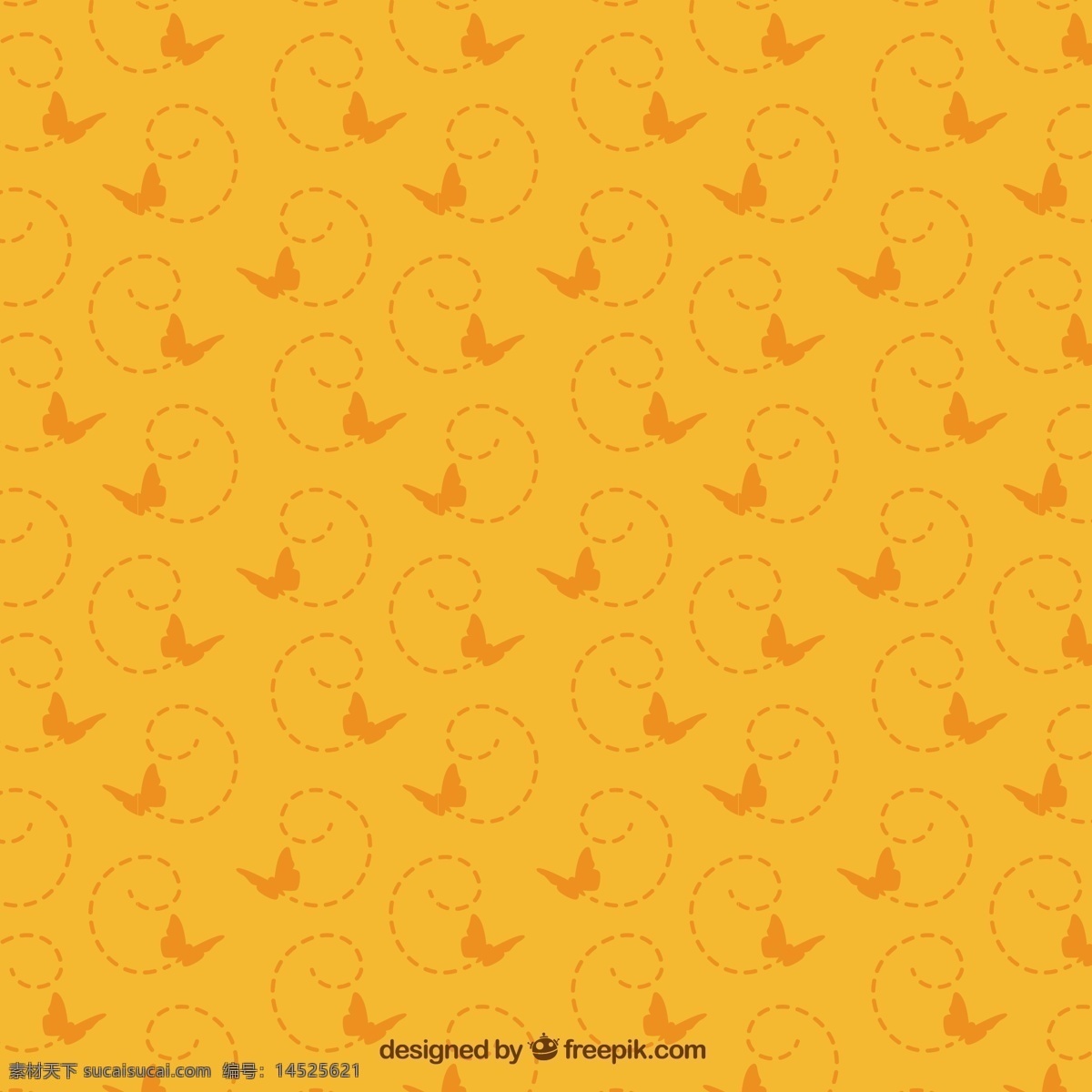 蝴蝶 平面设计 中 飞舞 橙色 图案 背景 自然 动物 色彩 平面 装饰 多彩的背景 无缝的图案 自然的 平面的设计 自然背景 图案背景 飞行 马赛克