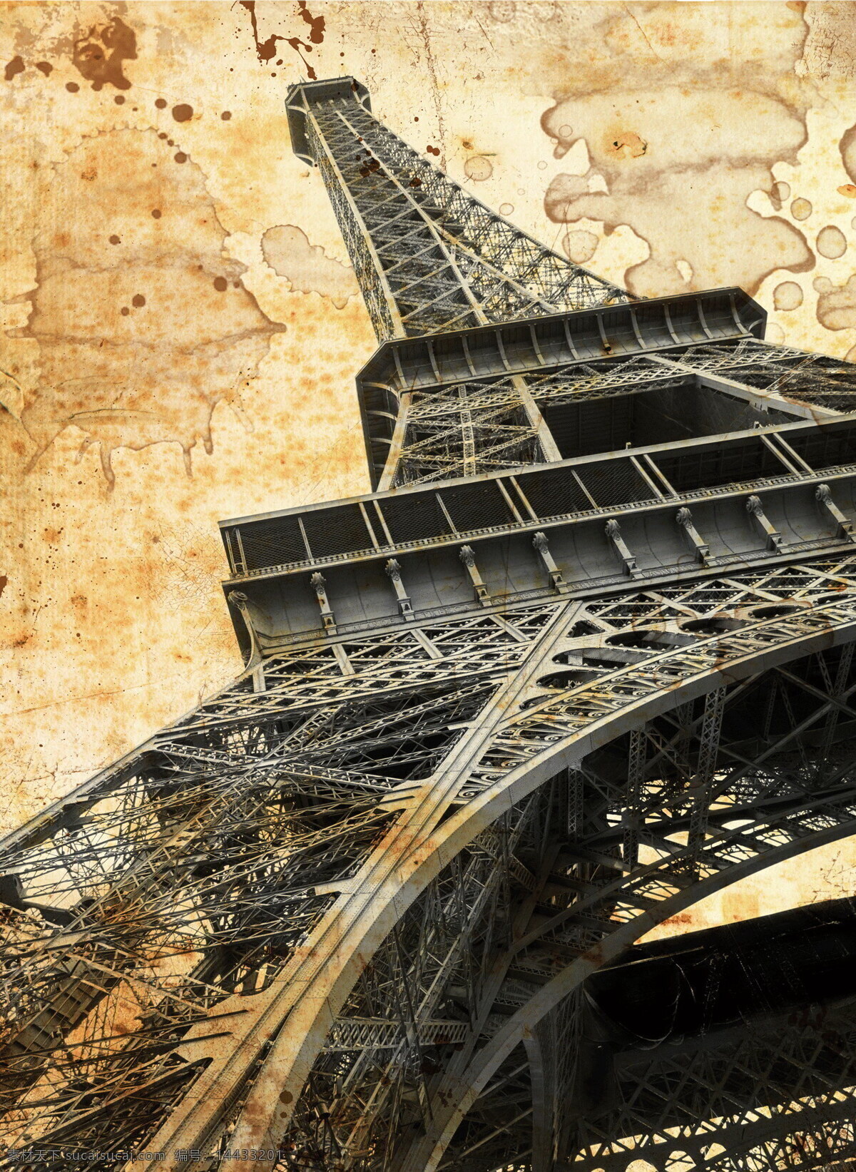 唯美 巴黎埃菲尔铁塔 高清 艾菲尔铁塔 复古 铁塔 建筑